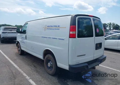 2008 Chevrolet Express Work Van z USA, uszkodzony, nr VIN 1GCHG35K581229371